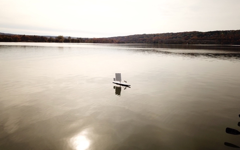 Boat in Cayuga Lake